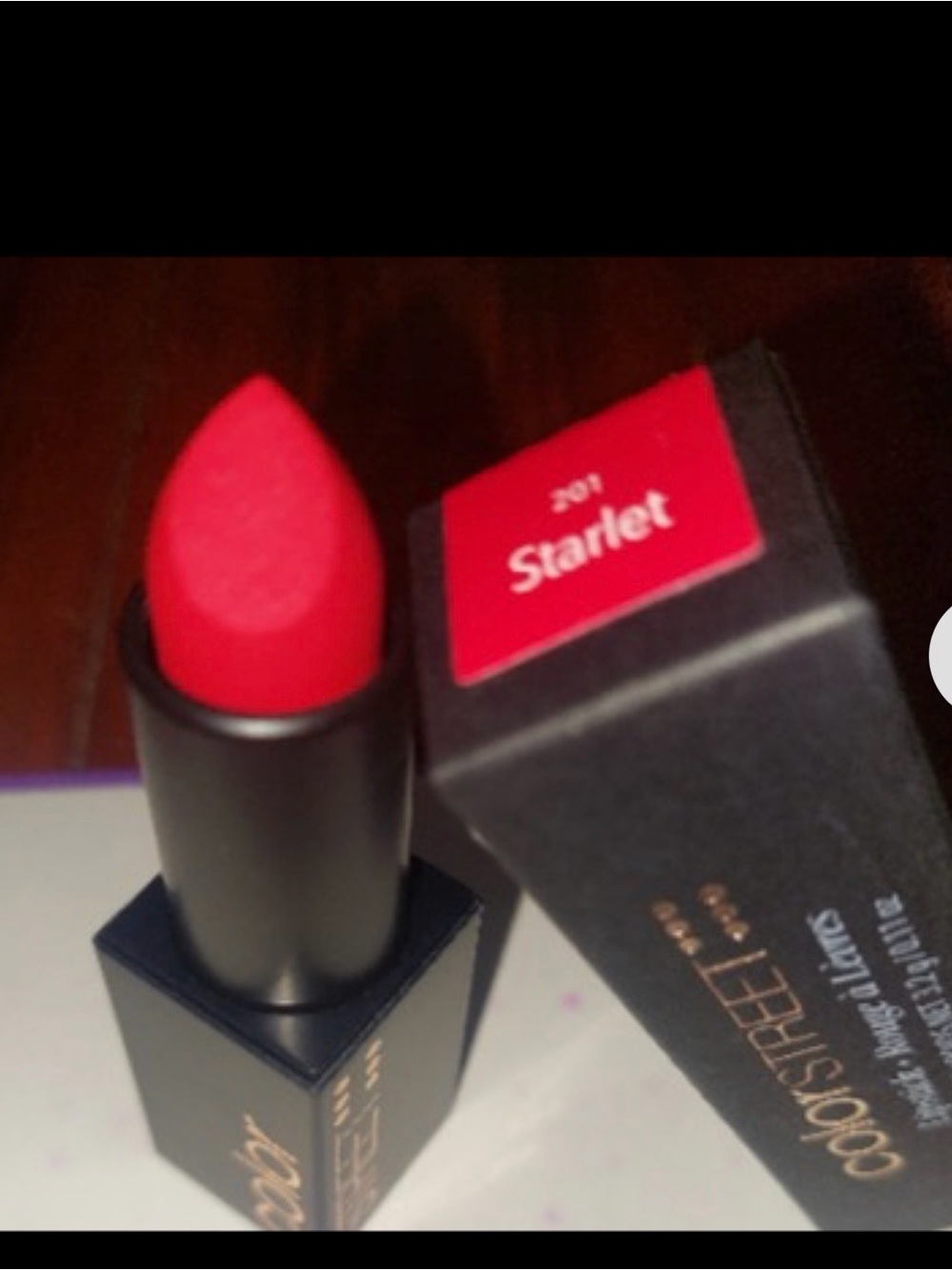 Color Street Starlet Matte Lipstick - Bold Red Color:Scarlet